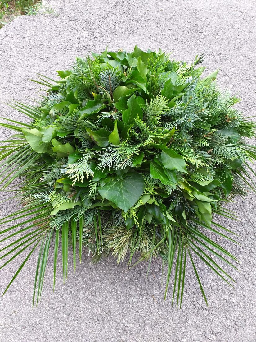 100 cm átmérőjű, álló koszorú alap